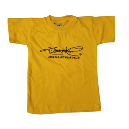 Kids Yellow T-shirt John Garang Signature Printed